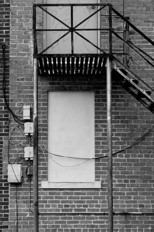 two doors and stairs