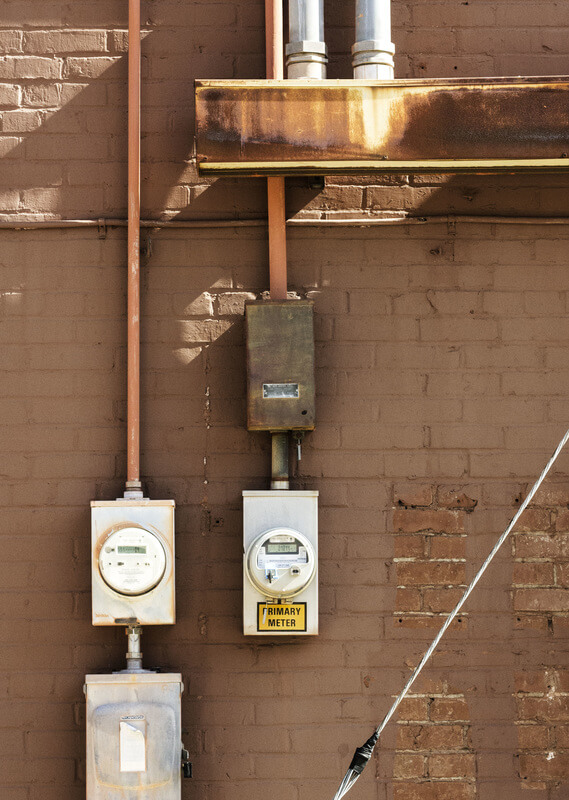 meter boxes and pipes