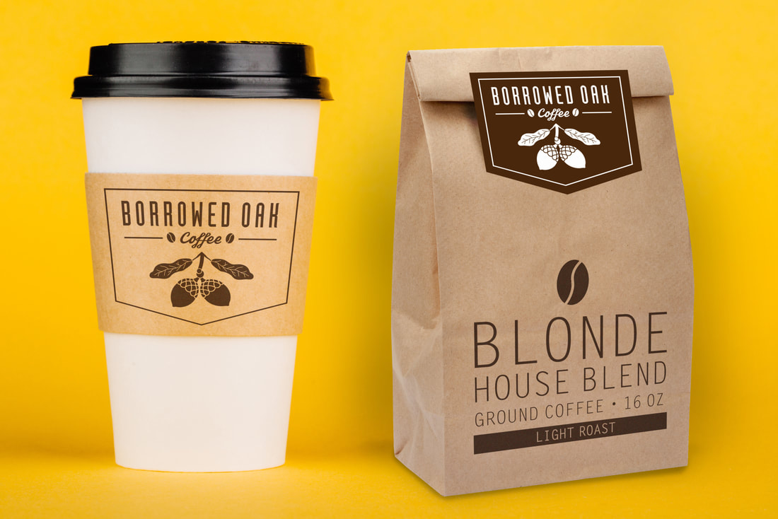 borrowed oak cup and bag