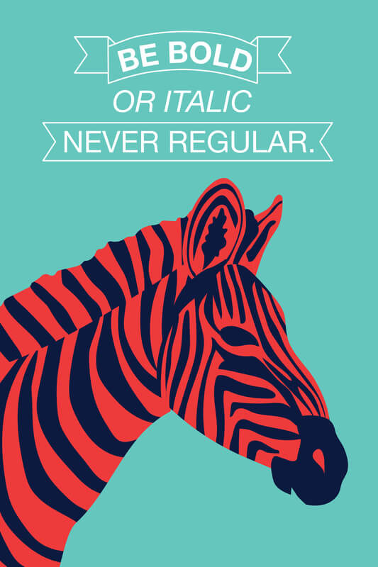 zebra poster